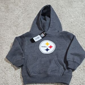 NFL Steelers Kids Gray Hoodie